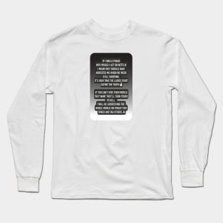 Tinder Swindler, Instagram Story Plea Long Sleeve T-Shirt